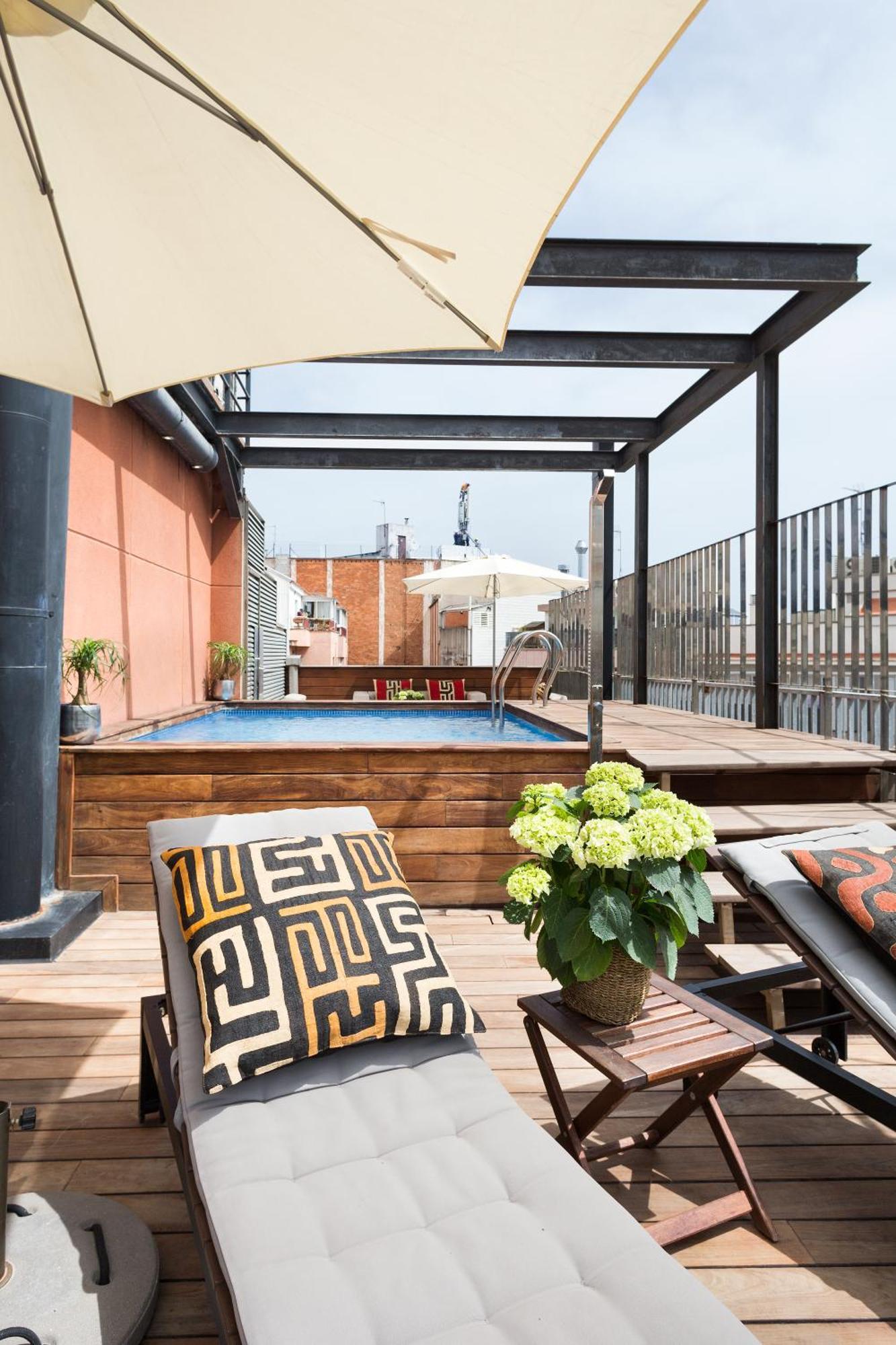 Apartment Barcelona Rentals - Pool Terrace In City Center Værelse billede