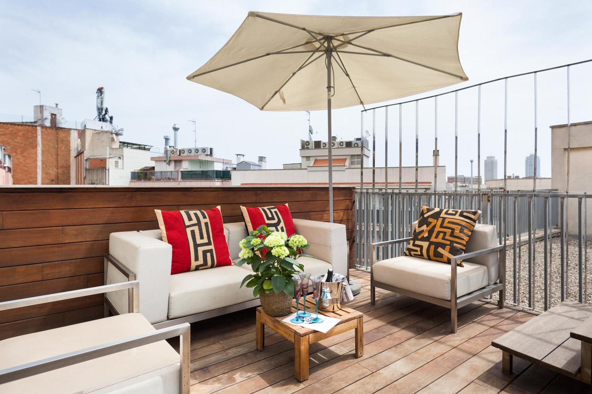 Apartment Barcelona Rentals - Pool Terrace In City Center Værelse billede